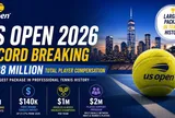 Kỷ lục tiền thưởng tại Giải Quần vợt US Open 2026