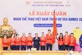 Phụ công Lê Thanh Thúy và võ sĩ Lê Minh Thuận sẽ cầm cờ cho Đoàn Thể thao Việt Nam tại SEA Games 33