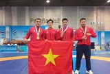Môn Vật SEA Games 33: Đội tuyển Việt Nam giành 3 huy chương vàng trong ngày thi đấu đầu tiên
