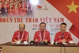 Trưởng đoàn Nguyễn Hồng Minh thông báo tình hình của Đoàn Thể thao Việt Nam tại SEA Games 33