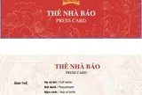 Bộ Văn hóa, Thể thao và Du lịch ban hành mẫu thẻ nhà báo 2026