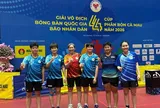 Giải vô địch Bóng bàn quốc gia Báo Nhân Dân lần thứ 44: Nam Hà Nội và nữ thành phố Hồ Chí Minh vô địch nội dung đồng đội