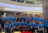Thủ tướng Chính phủ Lê Minh Hưng động viên đội tuyển bóng chày Việt Nam đang dự Giải Dream Cup