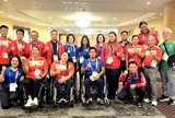 Trưởng đoàn Nguyễn Trọng Hổ tiếp sức đội tuyển điền kinh người khuyết tật Việt Nam tại Nagoya