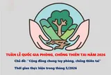 Bộ Văn hóa, Thể thao và Du lịch tổ chức hoạt động hưởng ứng Tuần lễ Quốc gia phòng, chống thiên tai năm 2026