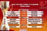 Lịch thi đấu vòng 9 V.League 2025-2026
