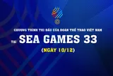 Chương trình thi đấu của Đoàn Thể thao Việt Nam tại SEA Games 33 (ngày 10/12)