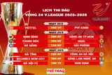 Lịch thi đấu vòng 24 V.League 2025-2026