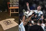 Áo Messi bị lấy làm... thảm chùi chân