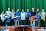 Lãnh đạo VFF thăm và làm việc với Liên đoàn Bóng đá Đồng Tháp