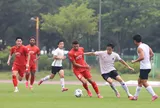 Đội tuyển Việt Nam thắng hủy diệt 6-0 trong trận đấu tập đầu tiên tại Hàn Quốc