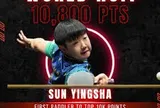 Sun Yingsha - người đầu tiên vượt mốc 10.000 điểm ở ITTF