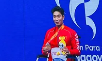Bộ trưởng Bộ Văn hóa, Thể thao và Du lịch Lâm Thị Phương Thanh chúc mừng Đoàn Thể thao Người khuyết tật Việt Nam