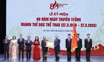 Tổng Bí thư Tô Lâm dự Lễ kỷ niệm 80 năm Ngày truyền thống Ngành Thể dục thể thao