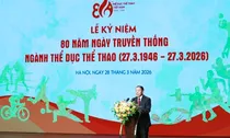 Phát biểu của Bộ trưởng Nguyễn Văn Hùng tại Lễ kỷ niệm 80 năm ngày truyền thống ngành Thể dục, Thể thao