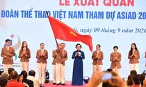 Phó Thủ tướng Chính phủ Phạm Thị Thanh Trà: "Các vận động viên sẽ nỗ lực bứt phá viết tiếp trang sử vàng, thể hiện sự vươn lên của thể thao nước nhà"
