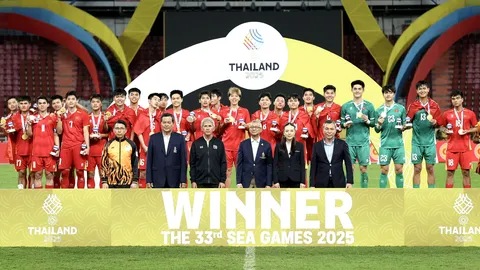 Môn Bóng đá nam SEA Games 33: U22 Việt Nam hoàn tất hat-trick danh hiệu vô địch Đông Nam Á