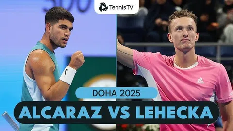 Alcaraz thua Lehecka ở tứ kết Qatar Open