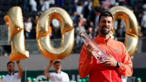 Djokovic đi vào lịch sử với danh hiệu ATP thứ 100