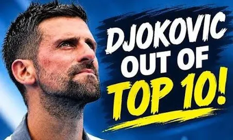 Djokovic văng khỏi tốp 10 ATP