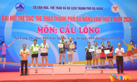 Đại hội Thể dục thể thao thành phố Đà Nẵng: Ấn tượng sân chơi cầu lông