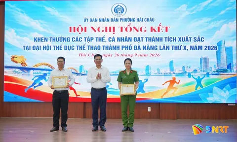 Phường Hải Châu khen thưởng tập thể, cá nhân xuất sắc tại Đại hội Thể dục thể thao thành phố Đà Nẵng