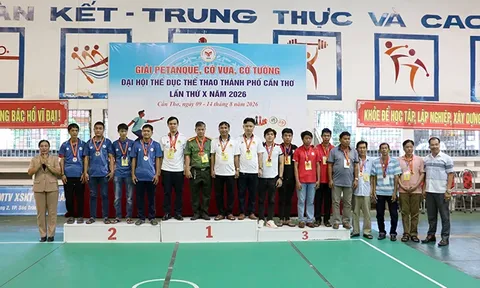 Bế mạc và trao thưởng môn cờ Vua, cờ Tướng Đại hội Thể dục thể thao TP. Cần Thơ lần thứ X năm 2026