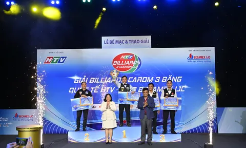Trần Thanh Lực vô địch Giải Billiards Carom 3 băng Quốc tế HTV 2026