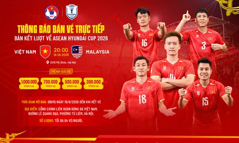 Mở bán trực tiếp tại VFF, vé “chợ đen” hét giá gấp đôi nhưng ế ẩm