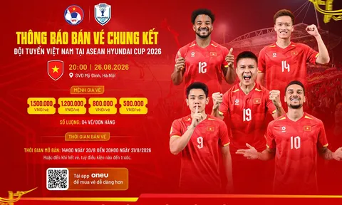 Phát hành vé chung kết ASEAN Hyundai Cup 2026