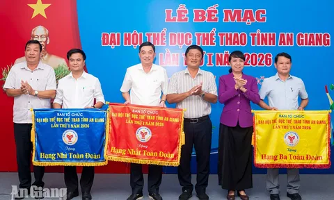Bế mạc Đại hội Thể dục thể thao tỉnh An Giang lần thứ I năm 2026: Cụm II xuất sắc giành ngôi nhất toàn đoàn