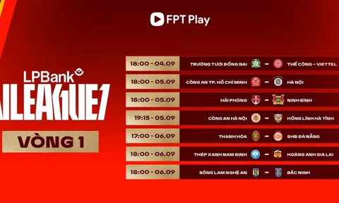 V.League 2026-2027 chính thức khởi tranh từ ngày 4/9: Cuộc đua vô địch nóng ngay vòng khai màn