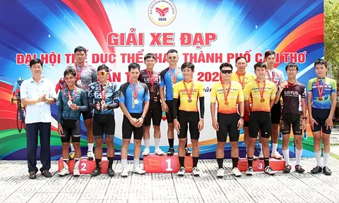 Khép lại Giải Xe đạp Đại hội Thể dục thể thao thành phố Cần Thơ lần thứ X năm 2026
