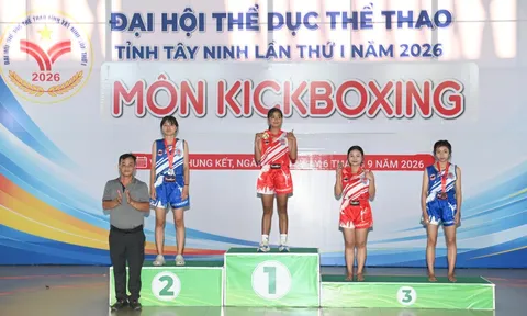 Khép lại Giải Kickboxing Đại hội Thể dục thể thao tỉnh Tây Ninh lần thứ I năm 2026