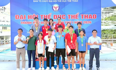 Phường Tam Hiệp dẫn đầu toàn đoàn môn Bơi Đại hội Thể dục thể thao thành phố Đồng Nai lần I