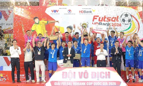 Khép lại ngày hội Futsal HDBank Cúp Quốc gia 2026: Đỉnh cao Thái Sơn Bắc và cú hích cho mục tiêu World Cup 2028