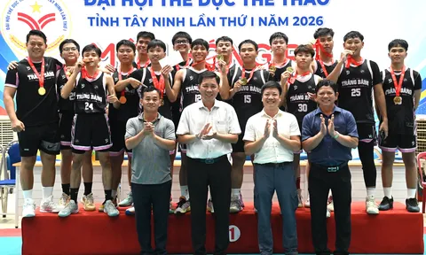 Môn Bóng rổ Đại hội Thể dục thể thao tỉnh Tây Ninh lần thứ I năm 2026: Vinh danh nhà vô địch Trảng Bàng