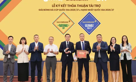 Sacombank trở thành Nhà tài trợ chính Giải hạng Nhất và Cúp Quốc gia mùa giải 2026-2027