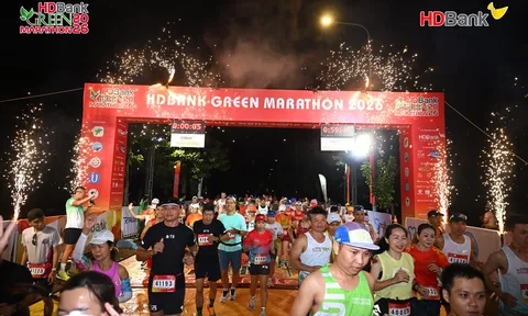 Những màn bứt tốc mãn nhãn trên cung đường xanh Cần Giờ tại HDBank Green Marathon 2026