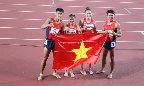 Nước cờ chiến thuật bùng nổ, tổ tiếp sức 4x400m hỗn hợp giải cơn khát huy chương cho Điền kinh Việt Nam tại ASIAD 20