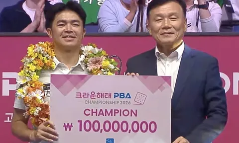 Quật ngã đối thủ 8 lần vô địch David Martinez, Nguyễn Quốc Nguyện lần thứ 2 đăng quang PBA Tour