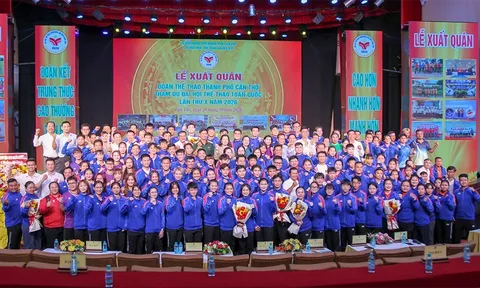 Lễ xuất quân Đoàn Thể thao Cần Thơ dự Đại hội Thể thao toàn quốc 2026: Quyết tâm vào tốp 12 toàn đoàn