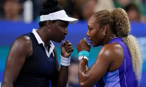 Chị em nhà Williams thua ngay trong lần tái hợp đầu tiên ở nội dung đôi nữ Cincinnati Open 2026