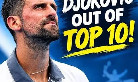 Djokovic văng khỏi tốp 10 ATP