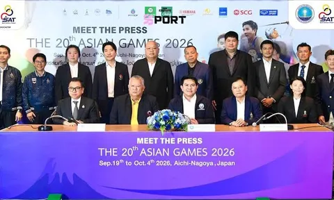 Đoàn Thể thao Thái Lan đặt mục tiêu 14 huy chương vàng tại ASIAD 2026 