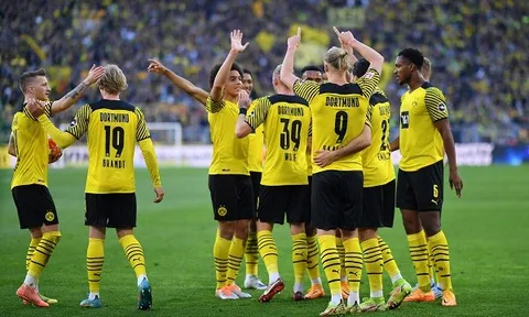 Erling Haaland giải hạn, Dortmund hủy diệt Wolfsburg