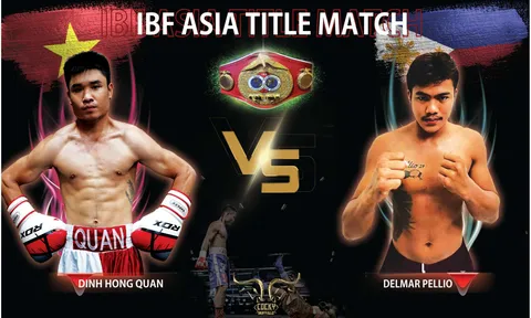 Võ sĩ Đinh Hồng Quân đại diện Việt Nam tranh đai IBF châu Á
