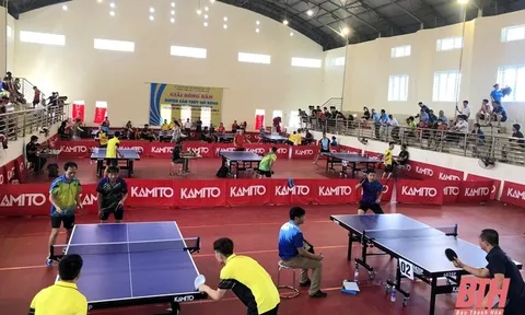 Giải Bóng bàn huyện Cẩm Thủy mở rộng năm 2022