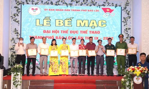 Bế mạc Đại hội Thể dục thể thao thành phố Bảo Lộc lần thứ IX 