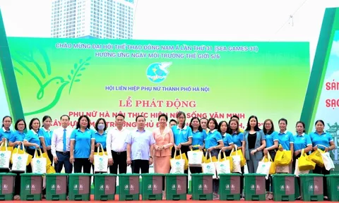 Phụ nữ Thủ đô xây dựng môi trường 'sáng, xanh, sạch, đẹp' chào mừng SEA Games 31